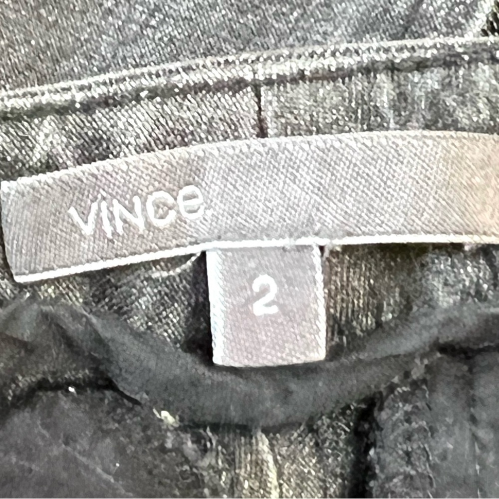 Vince Black Wash Seamed Skinny Trousers Pants Womens 2 - Picture 10 of 10